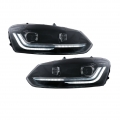 Μπροστινά Φανάρια Set Για Vw Polo 6R/6C 09-17 DRL New Design &amp; Dynamic Φλας H7 Με Μοτέρ Carner - Headlights - Xenon - Bulbs